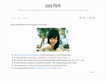 Tablet Screenshot of lucypark.kr